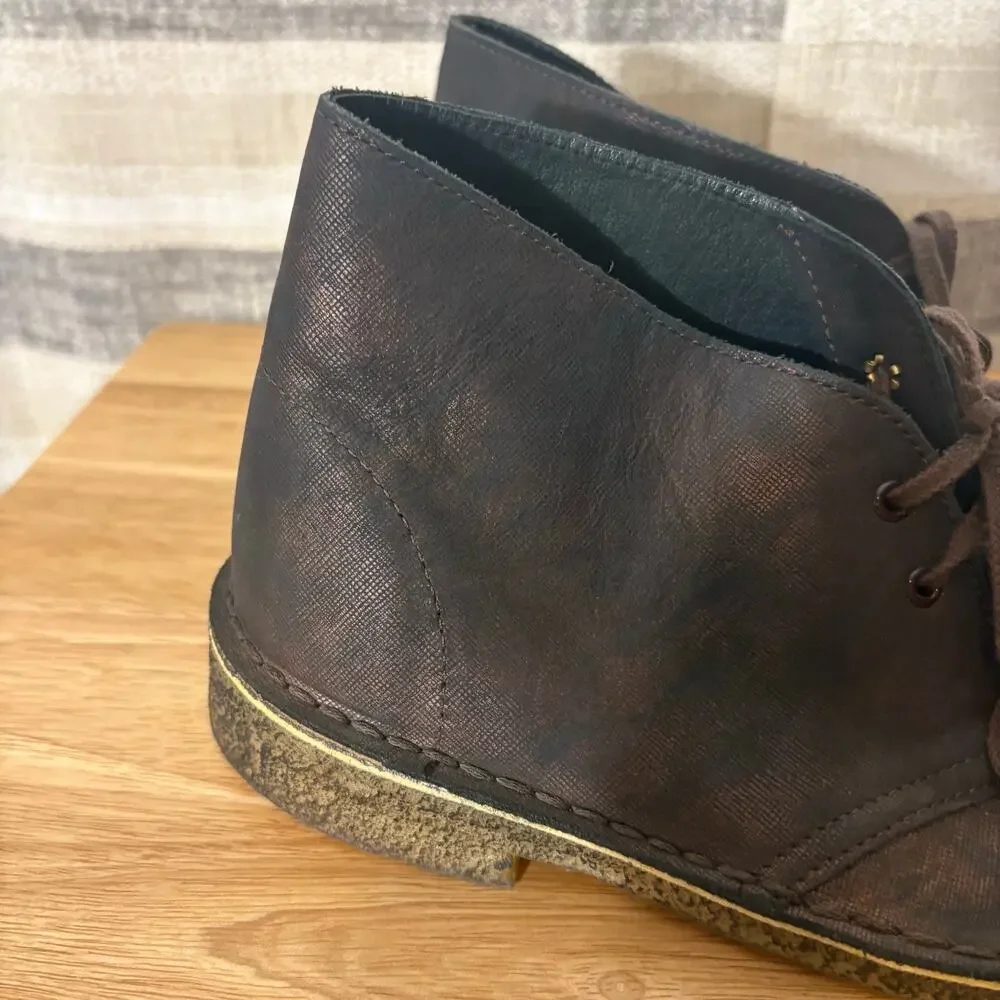Clarks Bronze Desert‎ Boot Mens Size 8.5
